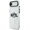Karl Lagerfeld IML Choupette Sketch Logo MagSafe dėklas skirtas Apple iPhone Air Clear