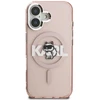 Dėklas Karl Lagerfeld IML Choupette Sketch Logo MagSafe iPhone 16 Case - Rožinė