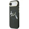 Dėklas Karl Lagerfeld IML Choupettes Karl Script Logo MagSafe iPhone Air Case - Juodas
