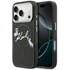 Dėklas Karl Lagerfeld IML Choupettes Karl Script Logo MagSafe Case for iPhone 17 Pro Max - Juodas