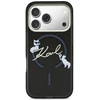 Dėklas Karl Lagerfeld IML Choupettes Karl Script Logo MagSafe Case for iPhone 17 Pro - Juodas