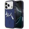 „Karl Lagerfeld IML Choupettes Karl Script Logo MagSafe“ dėklas, skirtas „iPhone 17 Pro“ - Mėlyna