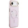 Dėklas Karl Lagerfeld IML Choupettes Karl Script Logo MagSafe iPhone Air Case - Rožinė