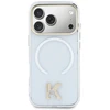 „Karl Lagerfeld IML K Head Logo MagSafe“ dėklas, skirtas „iPhone 17 Pro“ – skaidrus