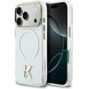 „Karl Lagerfeld IML K Head Logo MagSafe“ dėklas, skirtas „iPhone 17 Pro“ – skaidrus