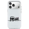 Karl Lagerfeld IML Karl & Choupette Peekaboo Logo MagSafe dėklas, skirtas iPhone 17 Pro Max - Baltas