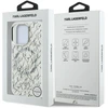 Dėklas Karl Lagerfeld IML Karl Script Pattern MagSafe iPhone 16 Pro Max baltos spalvos
