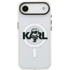 Karl Lagerfeld IML Karl Sketch Logo MagSafe dėklas Apple iPhone Air skaidrus