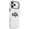 Karl Lagerfeld IML Karl Sketch Logo MagSafe dėklas iPhone 17 Pro Max skaidrus