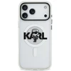 Karl Lagerfeld IML Karl Sketch Logo MagSafe dėklas iPhone 17 Pro Max skaidrus