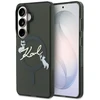 Karl Lagerfeld IML Choupette Karl Script Logo Magnetic dėklas skirtas Samsung Galaxy S26 juodos spalvos