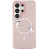Karl Lagerfeld IML Choupette Karl Script Logo Magnetic dėklas skirtas Samsung Galaxy S26 Ultra Rožinė