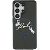 Karl Lagerfeld IML Choupette Karl Script Logo Magnetic dėklas skirtas Samsung Galaxy S26 Ultra juodos spalvos