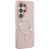 Karl Lagerfeld IML Choupette Karl Script Logo Magnetic dėklas skirtas Samsung Galaxy S26 Ultra Rožinė
