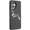 Karl Lagerfeld IML Choupette Karl Script Logo Magnetic dėklas skirtas Samsung Galaxy S26 Ultra juodos spalvos