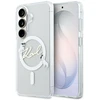 Karl Lagerfeld IML Choupette Karl Script Logo Magnetic dėklas skirtas Samsung Galaxy S26 Transparent