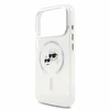 Karl Lagerfeld IML K&CH Heads Metal Frame MagSafe dėklas iPhone 18 Pro baltas