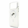 Karl Lagerfeld IML K&CH Heads Metal Frame MagSafe dėklas iPhone 18 Pro Max baltas