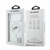 Karl Lagerfeld IML K&CH Heads Metal Frame MagSafe dėklas iPhone 18 Pro Max baltas