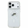 Karl Lagerfeld IML K&CH Heads Metal Frame MagSafe dėklas iPhone 18 Pro Max baltas