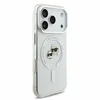 Karl Lagerfeld IML K&CH Heads Metal Frame MagSafe dėklas iPhone 18 Pro baltas