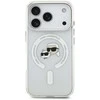 Karl Lagerfeld IML K&CH Heads Metal Frame MagSafe dėklas skirtas iPhone 17 Pro skaidrus