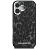 „Karl Lagerfeld IML“ leopardo rašto „MagSafe“ dėklas, skirtas „iPhone 16“ – Juodas