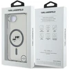 Karl Lagerfeld IML metalinis Karl & Choupette Heads MagSafe iPhone 16e dėklas - Juodas