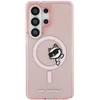Dėklas Karl Lagerfeld IML Peekaboo Choupette MagSafe Samsung Galaxy S26 Ultra rožinės spalvos