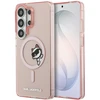 Dėklas Karl Lagerfeld IML Peekaboo Choupette MagSafe Samsung Galaxy S26 Ultra rožinės spalvos