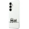 Karl Lagerfeld IML K&CH Peekaboo Logo Magnetic dėklas skirtas Apple iPhone Samsung Galaxy S26+ baltos spalvos