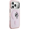 Dėklas Karl Lagerfeld IML Peekaboo MagSafe Case for iPhone 17 Pro - Rožinė