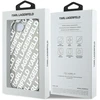 Karl Lagerfeld IML Repeat Logo dėklas, skirtas iPhone 16e - sidabrinis