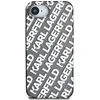 Karl Lagerfeld IML Repeat Logo dėklas, skirtas iPhone 16e - sidabrinis