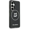 Dėklas Karl Lagerfeld IML Repeated Choupette MagSafe Samsung Galaxy S26 juodos spalvos