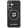 Dėklas Karl Lagerfeld IML Repeated Choupette MagSafe Samsung Galaxy S26 juodos spalvos