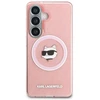Dėklas Karl Lagerfeld IML Repeated Choupette MagSafe Samsung Galaxy S26 rožinės spalvos