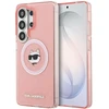Dėklas Karl Lagerfeld IML Repeated Choupette MagSafe Samsung Galaxy S26 Ultra rožinės spalvos