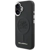 Dėklas Karl Lagerfeld Inicialų & Metalinė Logo MagSafe Danga iPhone 16 - Juoda