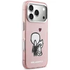 Dėklas Karl Lagerfeld Karl & Choupette Back MagSafe Case for iPhone 17 Pro Max - Rožinė