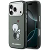 „Karl Lagerfeld Karl & Choupette Back MagSafe“ dėklas, skirtas „iPhone 17 Pro“ – Juodas