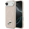 Karl Lagerfeld Karl & Choupette Pins MagSafe dėklas skirtas Apple iPhone Air rožinės spalvos