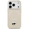 Karl Lagerfeld Karl Pin MagSafe dėklas skirtas Apple iPhone 17 Pro rusvai gelsvas