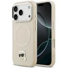 Karl Lagerfeld Karl Pin MagSafe dėklas skirtas Apple iPhone 17 Pro rusvai gelsvas