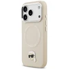 Karl Lagerfeld Karl Pin MagSafe dėklas skirtas Apple iPhone 17 Pro rusvai gelsvas