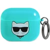 Karl Lagerfeld KLA3UCHFL AirPods 3 dėklas mėlynos spalvos Choupette