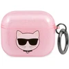Karl Lagerfeld KLA3UCHGP AIRPODS 3 COVER Rožinis/Rožinis GLITTER CHOUPETTE