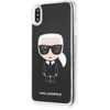 Dėklas Karl Lagerfeld KLHCI65ICGBK iPhone XsMax juoda/juodas Iconic Glitter