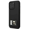 Karl Lagerfeld KLHCP13L3DKPK Apple iPhone 13 Pro / 13 6,1″ juodos spalvos kietas dėklas Ikonik Patch