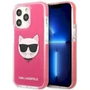 Karl Lagerfeld KLHCP13LTPECPI Apple iPhone 13 Pro / 13 6,1″ kietas dėklas fuschia Choupette Head